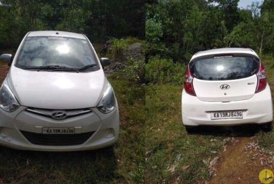 The car used to kill Fazil was found near Inna Kadekunja in Karkala